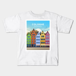 Cologne, Germany Colourful Houses Kids T-Shirt